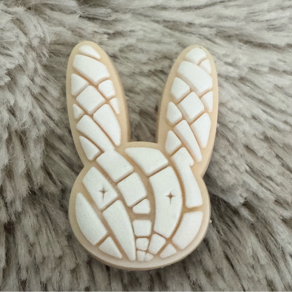 White Bunny Pan Dulce CROCS Jibbitz Shoe Charm 5/$20